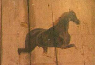 Plank Painting Of Horse